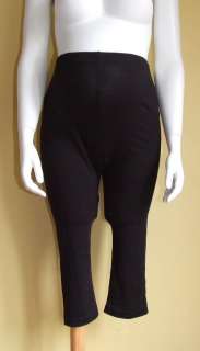   are bidding on these H&M MAMA Maternity Black Cropped Leggings Size M