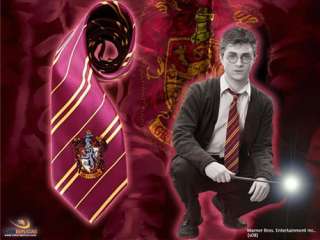   Cravatta Grifondoro riproduzione ufficiale dai film di Harry Potter
