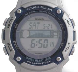 Mens Casio Solar Moon/Tide Watch W S210HD 1AVCF  