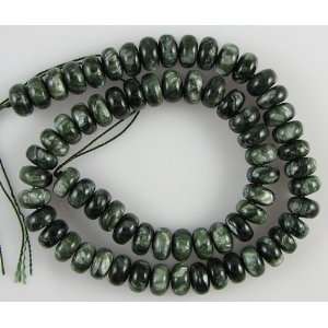 10mm Russian seraphinite rondelle beads 16 roundel 