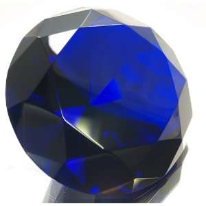    80mm Amethyst Crystal Diamond Jewel Paperweight