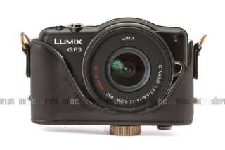 PANASONIC LUMIX GF3 GF 3 Leather Camera Case bag(black)  