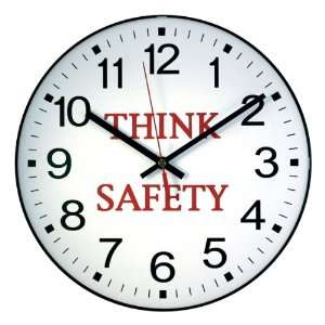 La Crosse 12 in. Message Wall Clock   Think Safety 