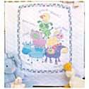Baby Hugs Quilt Stamped Cross Stitch Kit   43 x 34 Farm Friends at 