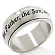 Michael Anthony Jewelry® Inspirational Stainless Steel Spinner Ring