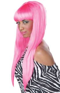Bubble Gum Costume Wig (Hot Pink) for Halloween   Pure Costumes