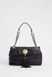 Love Moschino  Black Leather Bag With Tassel Detail by Love Moschino