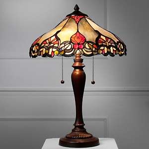 Tiffany Style Florence Bent Glass Table Lamp 