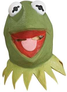 The Muppets Kermit Deluxe Overhead Latex Mask Adult   Includes mask.