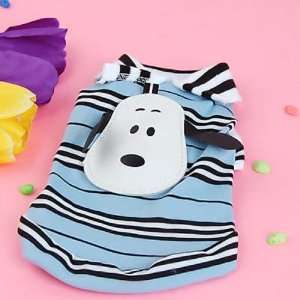  Pet Dog Striped T Shirt Coat Jacket Clothes Apparel 8#