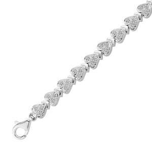   Baby Princess Diamond Heart Bracelet (1/2 CTTW) D Gold Jewelry
