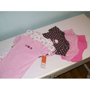   Wiggle in Onesies 5 Pack Bodysuits Pink/Brown Asst 18 Months Baby