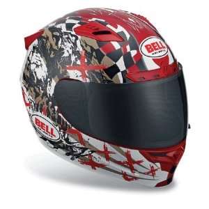  Bell Vortex Torn Full Face Helmet Large  Red Automotive