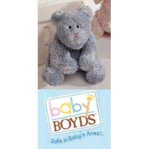   Boyds Teddy Squeakles Plush Blue Bear Squeaker Toy #630016 Retired