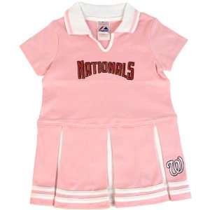   Nationals Toddler Girls Cheer Dress   Pink