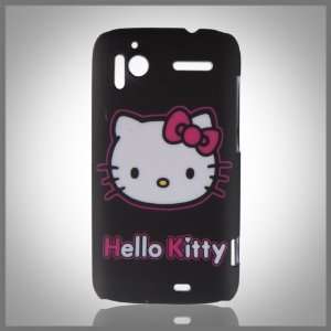  Hello Kitty White & Pink Kitty on Black Designd hard case cover 