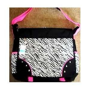   Too Zebra print striped messenger bag (backpack) 