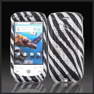  Silver & Black Zebra Sequins Sequin case cover for HTC 