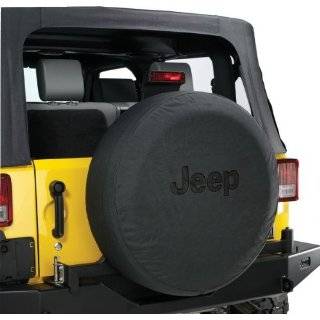   Wrangler Black Denim W/ Logo Spare Tire Cover 32 33 Inch Mopar OEM