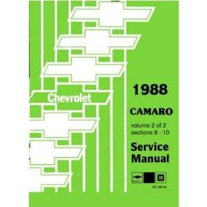  1988 CHEVROLET CAMARO Shop Service Repair Manual Book Automotive