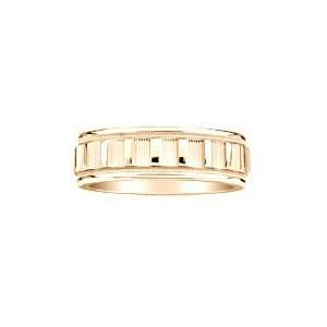  Designer Carved 18K Yellow Gold Wedding Band Jewelry