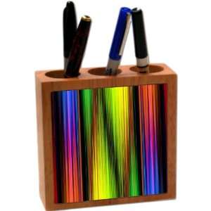  KnightTM Neon Rainbow Design 5 Inch Tile Maple Finished Wooden Tile 