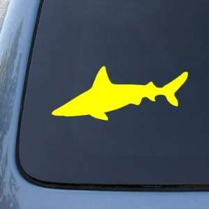 SHARK SILHOUETTE   Jaws   Vinyl Car Decal Sticker #1741  Vinyl Color 