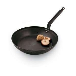  Black Steel Frying Pan Dia 12 1/2 In. X H 2 1/4 In 