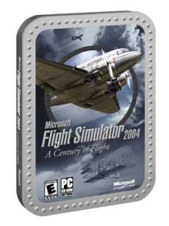 MS Flight Simulator 2004 PC CD modern airplane airport simulation game 