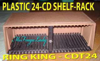 24 cabinet case holds 24 cd jewel cases has an eject slider unit is 
