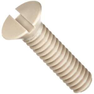   Screw, Flat Head, Slotted Drive, 1/4 20, 2 Length (Pack of 5