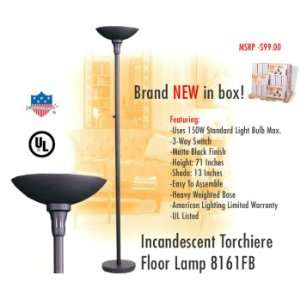   Lighting 8161FB Incandescent Torchiere Floor Lamp