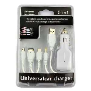  5in1 Ellipse Universal Car Charger for GBA SP/DSL/NDSi/PSP 