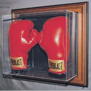 Wall Mountable Double Boxing Glove Display Case Sports 