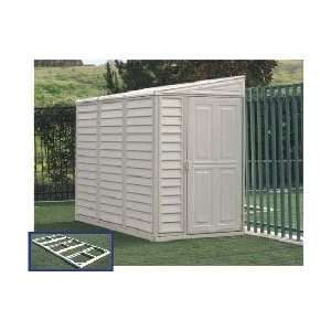  SideMate 4 x 8 Vinyl Storage Shed with Foundation 