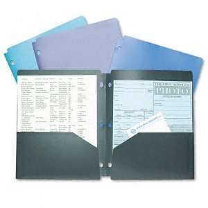   Twin Pocket Poly Folder, 8 1/2 x 11, Assorted Colors
