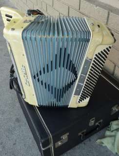 Contello 8 Button Italian Accordion and Black Case  