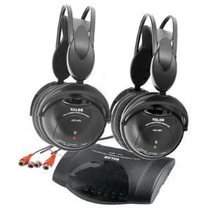  Valor ACC HP302   2 New Wireless Car Headphones Dual 