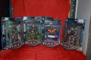 LOT OF 4 HALO ACTION FIGURES  