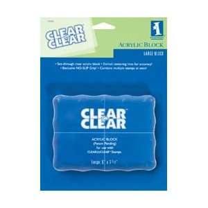  Clear On Clear Acrylic Block by Inkadinkado Arts, Crafts & Sewing