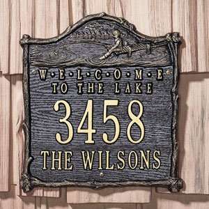  Welcome to the Lake Wall Address Plaques