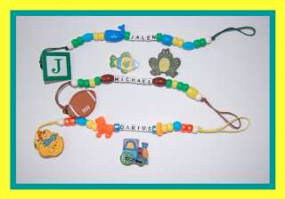 personalized custom pacifier clip holder 4 BOYS & GIRLS  