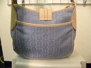 ETIENNE AIGNER Powder Blue Handbag & Matching Belt  