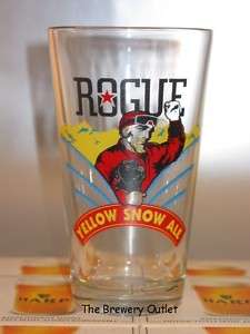 ROGUE YELLOW SNOW ALE BEER GLASS  