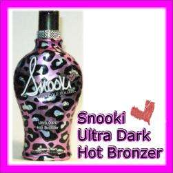 SUPRE SNOOKI ULTRA DARK HOT BRONZER TINGLE TANNING BED LOTION  