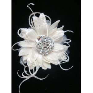  NEW Ivory Wedding Hair Flower Clip, Limited. Beauty