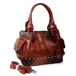  Alligator Dark Brown Satchel Perfect Mothers Day Gifts 