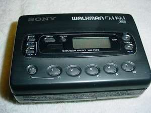 SONY WALKMAN AM FM CASSETTE RADIO WM FX28  