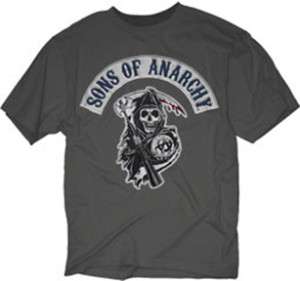 SONS OF ANARCHY Logo Patch M XXXL tee t Shirt NEW SOA  