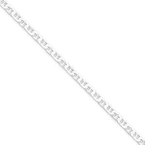  Sterling Silver 3mm Flat Anchor Chain Jewelry
